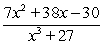 Find the partial-fraction decomposition for the rational function.   