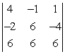 <strong>Evaluate the 3 x 3 determinant. </strong> A) 36 B) 204 C) 180 D) 108