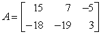 Calculate 2B - 5A if   And   