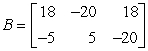 Calculate 2B - 5A if   And   