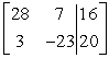 Write the system of linear equations represented by the augmented matrix. Utilize the variables x, y, and z.