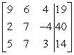 Use row operations to transform the matrix to reduced row-echelon form.