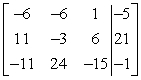 Perform the row operation on the matrix and write the resulting matrix.