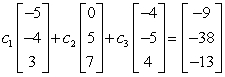 Solve the system of equations.   