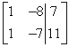 Write the matrix in row echelon form.   