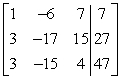 Write the matrix in row echelon form.   
