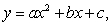 Determine the equation of the quadratic function, if three points are given.