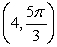 Convert the point to exact rectangular coordinates.   