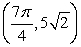 <strong>Convert the point to exact polar coordinates. Assume 0 \le \theta \le 2 \pi . </strong> A) B) C) D)