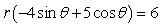 Convert the equation from polar to rectangular form.
