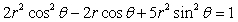 Convert the equation from polar to rectangular form.