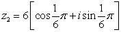 Find the product, z<sub>1</sub>z<sub>2</sub> in rectangular form.    and  
