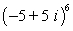 Find the result of the expression using De Moivre's theorem. Write the answer in rectangular form.