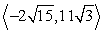 Find the angle (round to the nearest degree) between the vectors. and