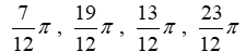 <strong>Solve the given trigonometric equation exactly over the interval, 0 \le \theta \le 2 \pi . </strong> A) B) C) D)