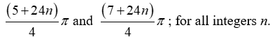<strong>Solve the given trigonometric equation exactly for all reals. </strong> A) B) C) D)