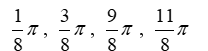 <strong>Solve the given trigonometric equation exactly over the interval, 0 \le \theta \le 2 \pi . </strong> A) B) C) D) none of the above