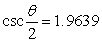 <strong>Solve the given trigonometric equation on0° \le \theta \le 360° and express answer in degrees to two decimal places. </strong> A) 61.22<sup>o</sup> B) 30.61<sup>o</sup>, 149.39<sup>o</sup> C) 210.61<sup>o</sup> D) no solution