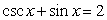 Solve the given trigonometric equation exactly over the interval, 0 ≤ θ ≤ 2π.