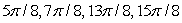 <strong>Solve the given trigonometric equation exactly over the interval, 0 \le x \le 2 \pi . </strong> A) B) C) D)