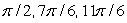 <strong>Solve the given trigonometric equation exactly over the interval, 0 \le x \le 2 \pi . </strong> A) B) C) D)