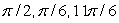 <strong>Solve the given trigonometric equation exactly over the interval, 0 \le x \le 2 \pi . </strong> A) B) C) D)