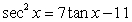 Solve the trigonometric equation on 0°<sup> </sup> \le x \le 360°. Give answers in degrees and round to two decimal places.