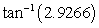 Use a calculator to evaluate the expression. Give answer in degrees and round to two decimal places.