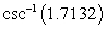 Use a calculator to evaluate the expression. Give answer in degrees and round to two decimal places.