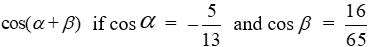 Find the exact value of if the terminal side of lies in III and the terminal side of lies in IV.