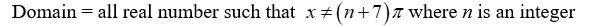 <strong>State the domain of the function. Y = tan </strong> A) B) C) D)