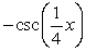 Graph the function y =      over the interval     .