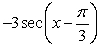 Graph the function y =      , over one period.