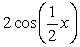 Graph the function y =     over one period.