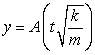 A weight hanging on a spring will oscillate up and down about its equilibrium position after it's pulled down and released. This is an example of simple hormonic motion. This motion would continue forever if there wasn't any friction or air resistance. Simple harmonic motion can be described with the function Where A is the amplitude, t is the time in seconds, m is the mass and k is a constant particular to that spring. If a spring is measured in centimeters and the weight in grams, then what are the amplitude and mass if Amplitude: _____cm. Mass: ______ g.