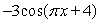 State the amplitude, period, and phase shift of the function. y = Amplitude = ________ Period = __________ Phase Shift = _________