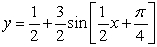 Sketch the graph of the function      over   