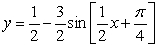 Sketch the graph of the function      over     .