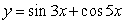 Sketch the graph of the function      , over the interval     .