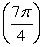 Find the exact value of sin   Using the unit circle.