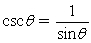 Use the reciprocal identity   To calculate csc 45°.