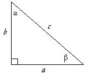 Use the right triangle diagram below and the information given to find the indicated measure. β = 51°, b = 26 in, find a. Round your answer to two decimal places.