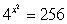 <strong>Solve the exponential equation exactly for x. </strong> A) 2 B) -4 C) 4 D) 2, -2