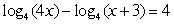 <strong>Solve the logarithmic equation. Round your answer to three decimal places. </strong> A) 0.333 B) -3.048 C) -3.237 D) -3.001