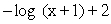 Match the graph with the logarithmic function. F(x) =   