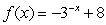 Find the y-intercept for the exponential function    .