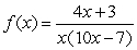 <strong>Find the domain of the rational function .</strong> A) B) C) D)
