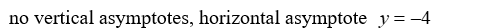 <strong>For the rational function , find all vertical and horizontal asymptotes.</strong> A) B) C) D)