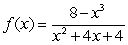 <strong>For the rational function , find all vertical and horizontal asymptotes.</strong> A) vertical asymptote at x = 2, there is no horizontal asymptote B) vertical asymptote at x = -2, horizontal asymptote at y = 2 C) vertical asymptote at x = -2, there is no horizontal asymptote D) vertical asymptote at x = 2, horizontal asymptote at y = -2