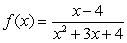 Use the graphing strategy to graph the rational function.